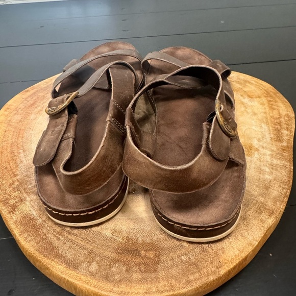 Chaco Wayferer leather sandals in Otter Size 10 - Picture 3 of 6